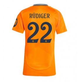 Real Madrid Antonio Rudiger #22 Borte skjorte til dame 2024-25 Kortermet